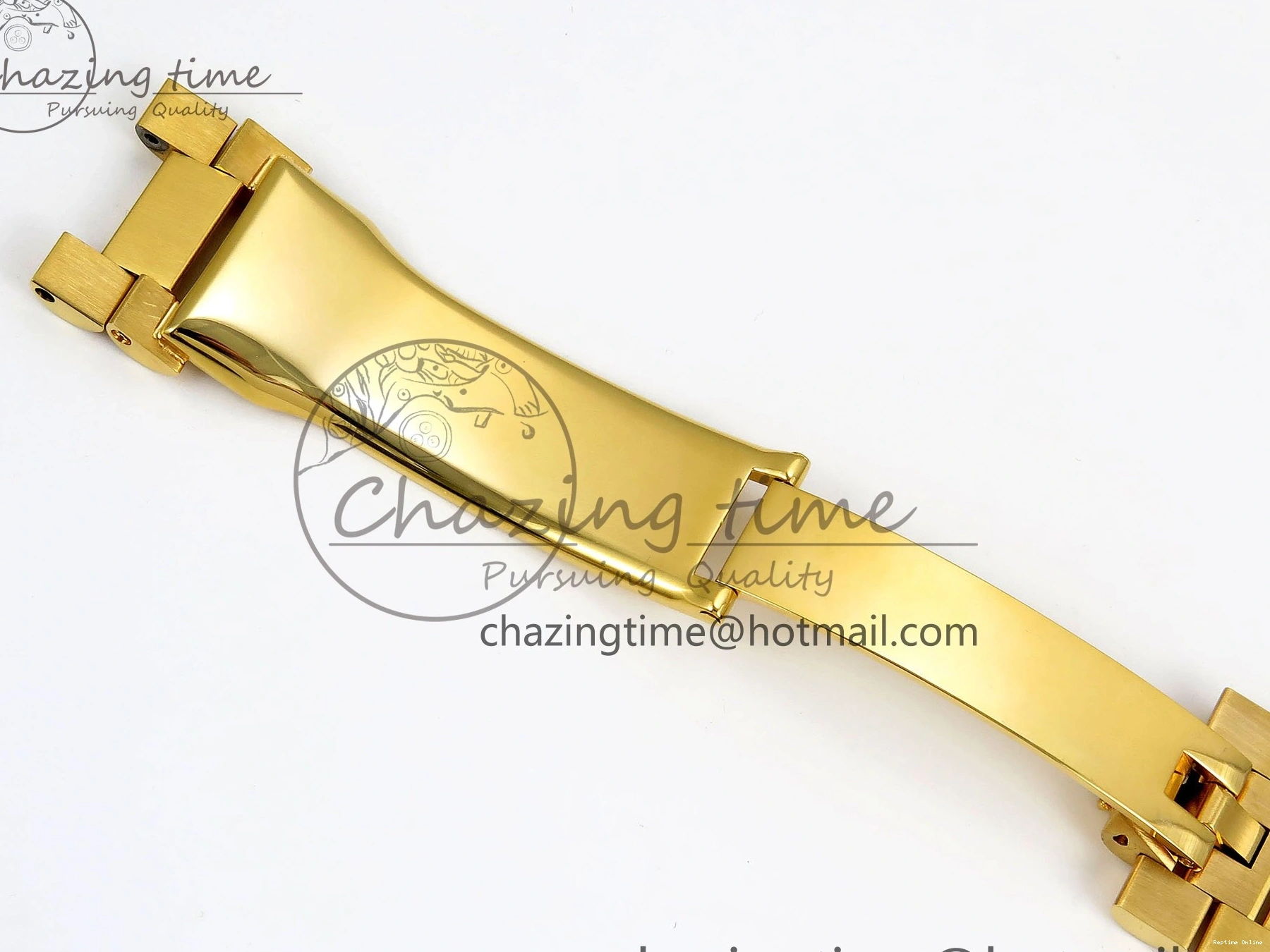 1225 WrinkleFree DayDate 40 228238 ARF 904L Steel YG Crystal Diamonds Bezel on President Bracelet VR 1550